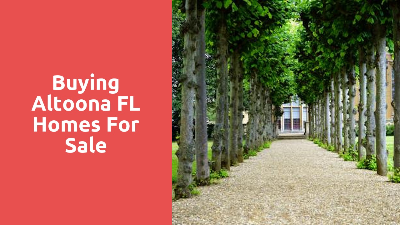 Buying Altoona FL Homes For Sale